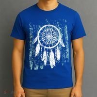 Dream Catcher Feathers Tribal Native American Boho Tapestry Meaningful Gift T-Shirt thumb 3