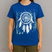 Dream Catcher Feathers Tribal Native American Boho Tapestry Meaningful Gift T-Shirt thumb 4