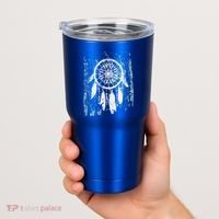 Dream Catcher Feathers Tribal Native American Boho Tapestry Meaningful Gift Tumbler thumb 2