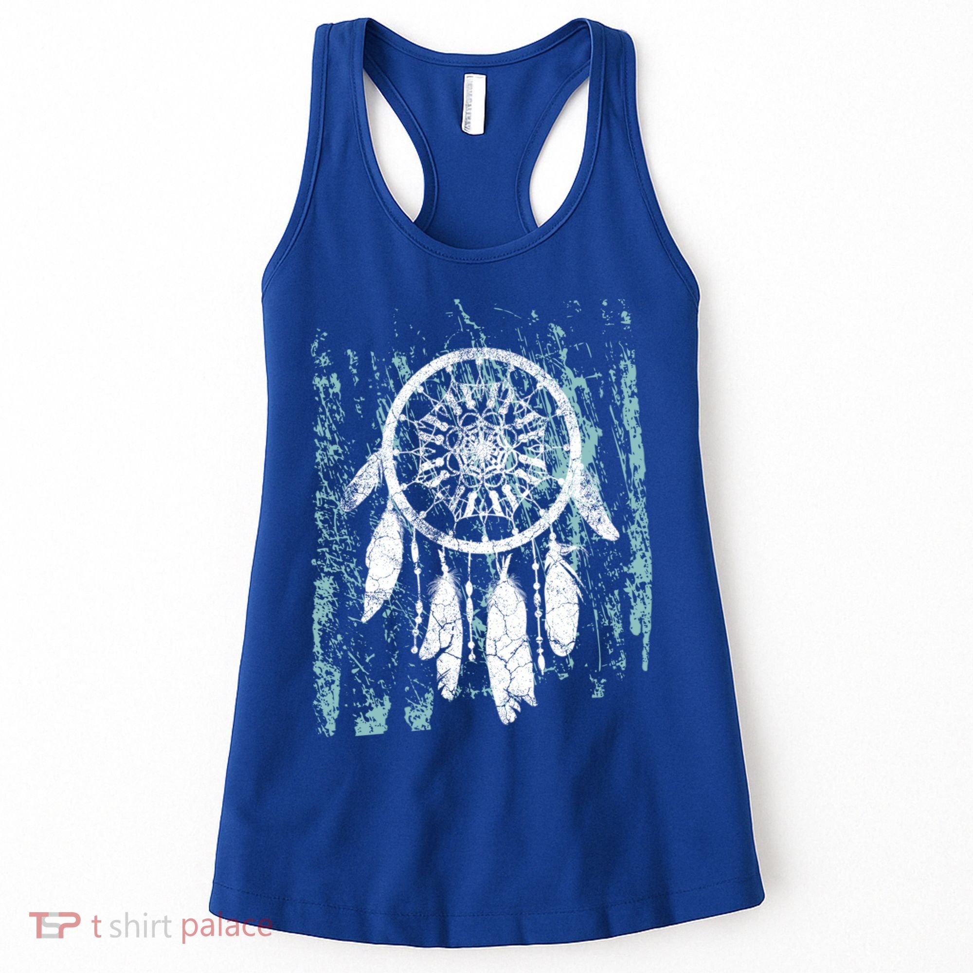 Dream Catcher Feathers Tribal Native American Boho Tapestry Meaningful Gift Women's Tank Top