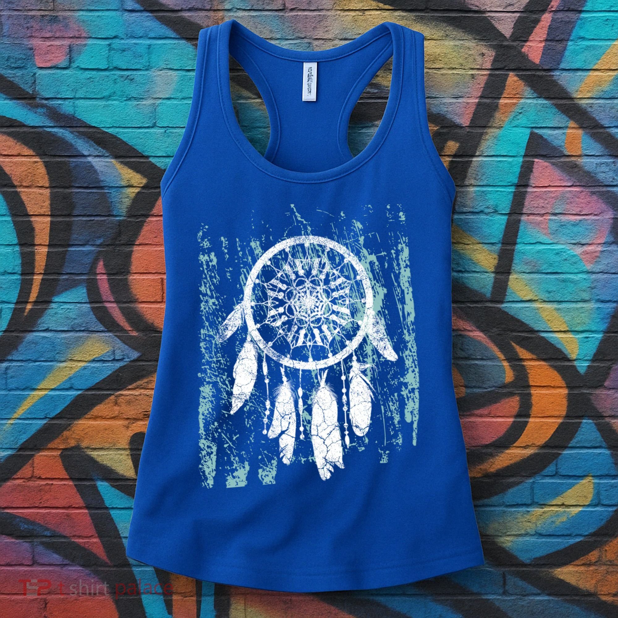 Dream Catcher Feathers Tribal Native American Boho Tapestry Meaningful Gift Women's Tank Top