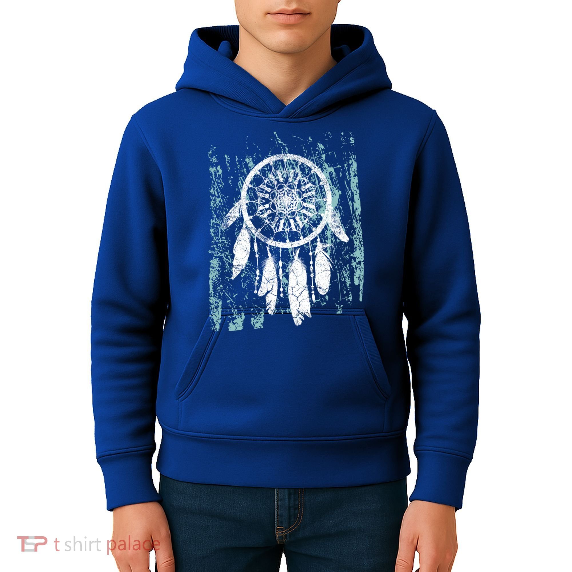 Dream Catcher Feathers Tribal Native American Boho Tapestry Meaningful Gift Kids Hoodie