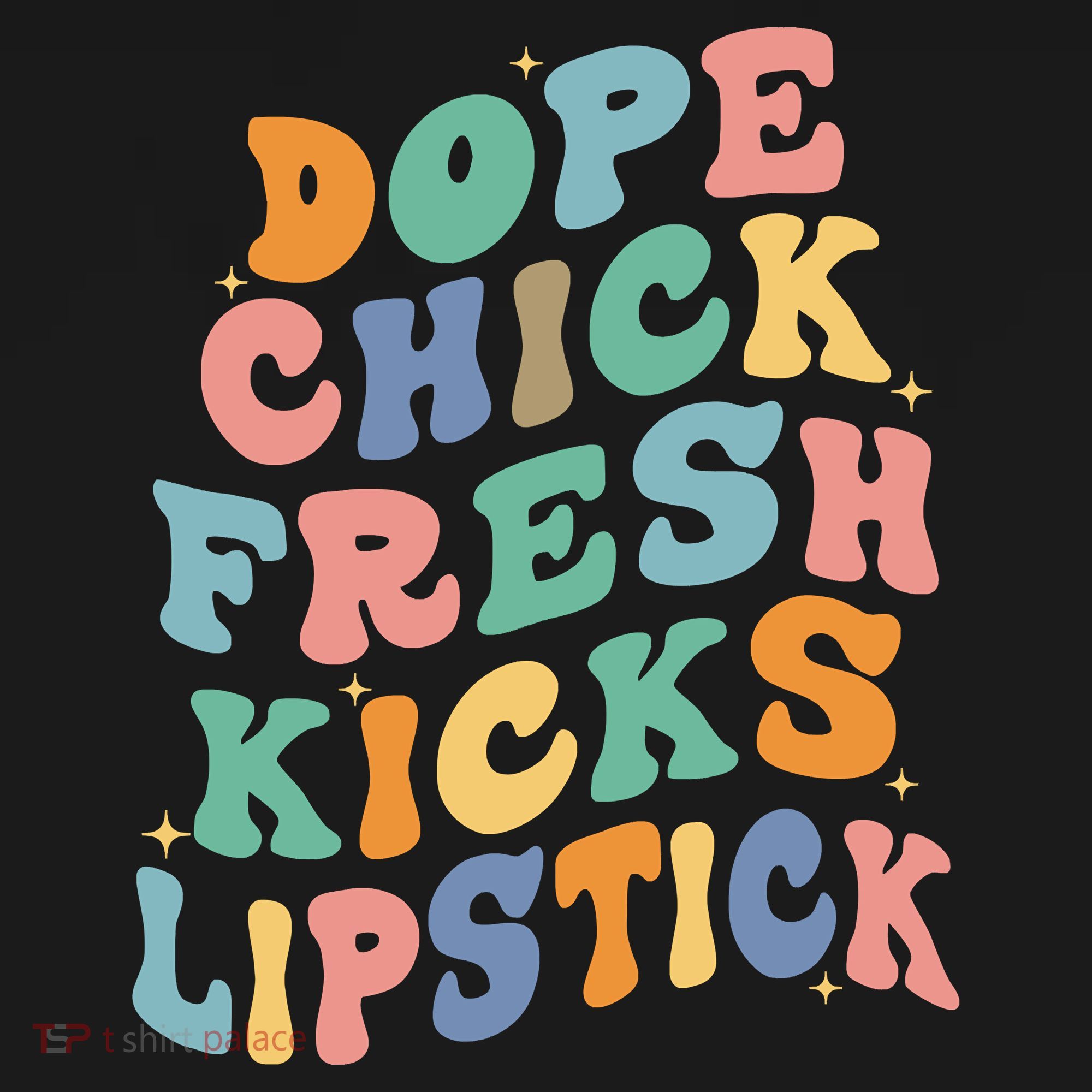 Dope Chick Fresh Kicks Lipstick Funny Sweatshirt