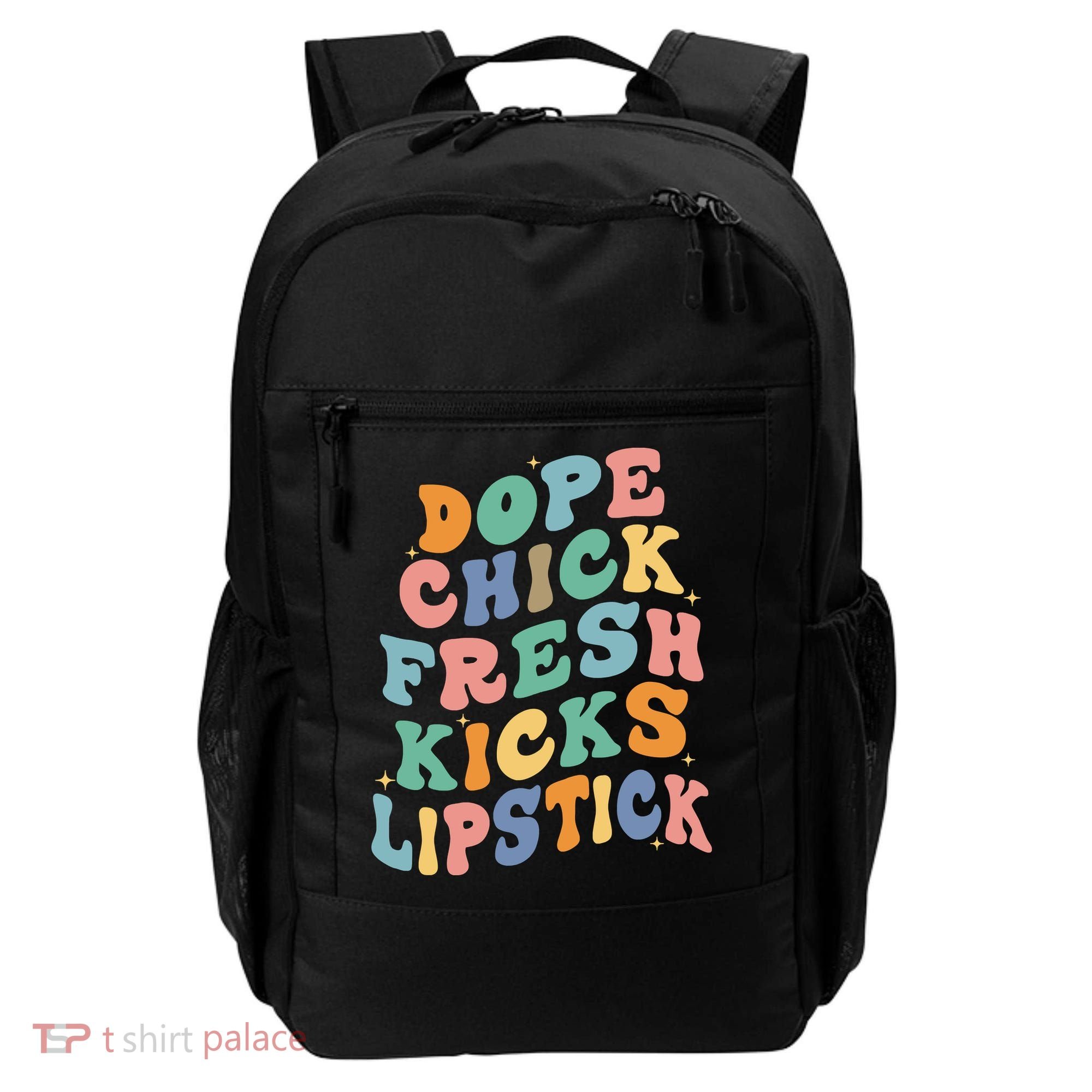 Dope Chick Fresh Kicks Lipstick Funny Backpack