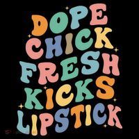 Dope Chick Fresh Kicks Lipstick Funny Mousepad thumb 1