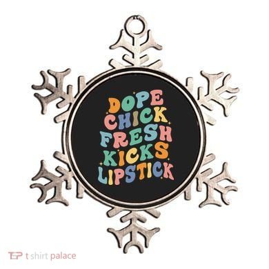 Dope Chick Fresh Kicks Lipstick Funny Ornament