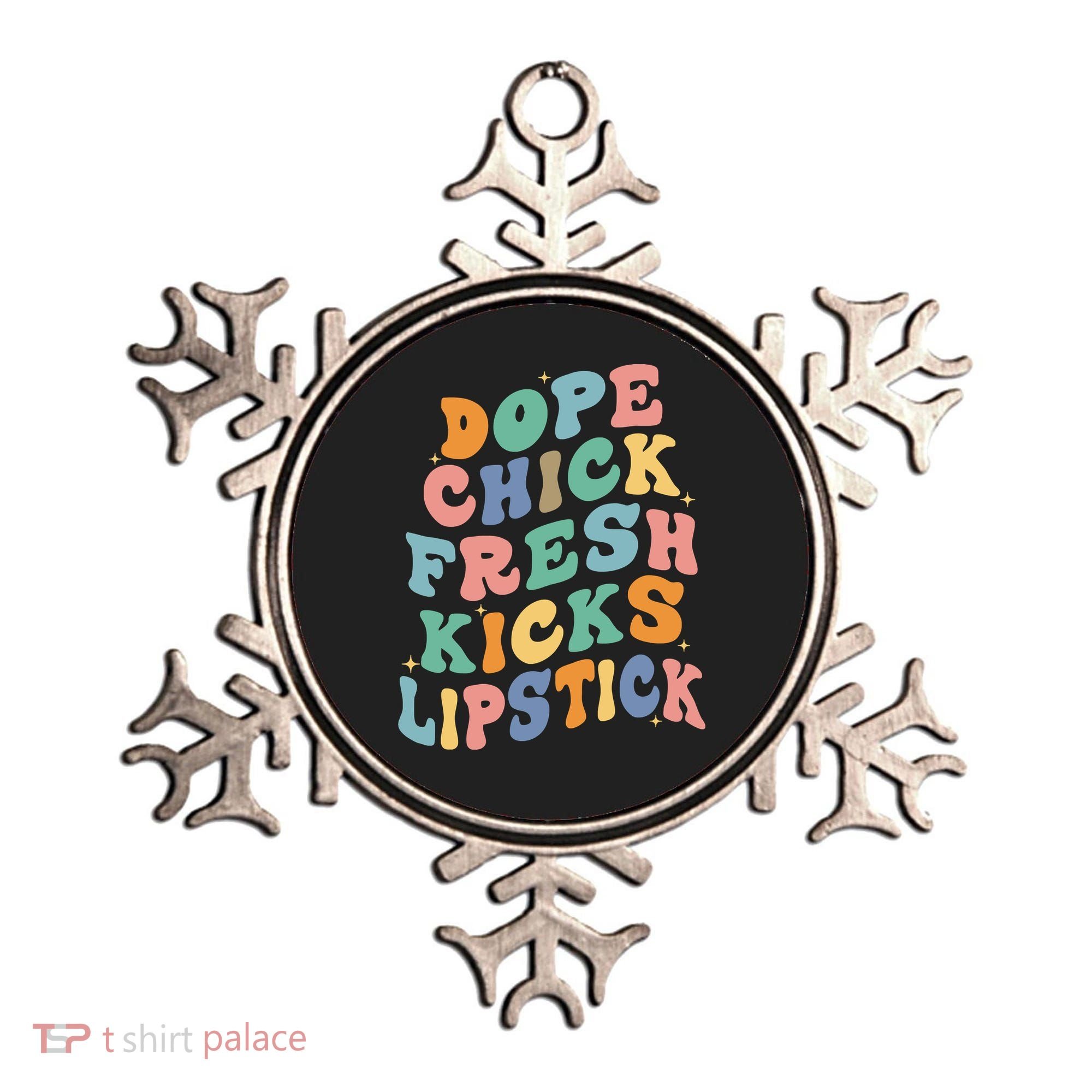 Dope Chick Fresh Kicks Lipstick Funny Ornament