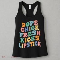 Dope Chick Fresh Kicks Lipstick Funny Women's Tank Top thumb 3