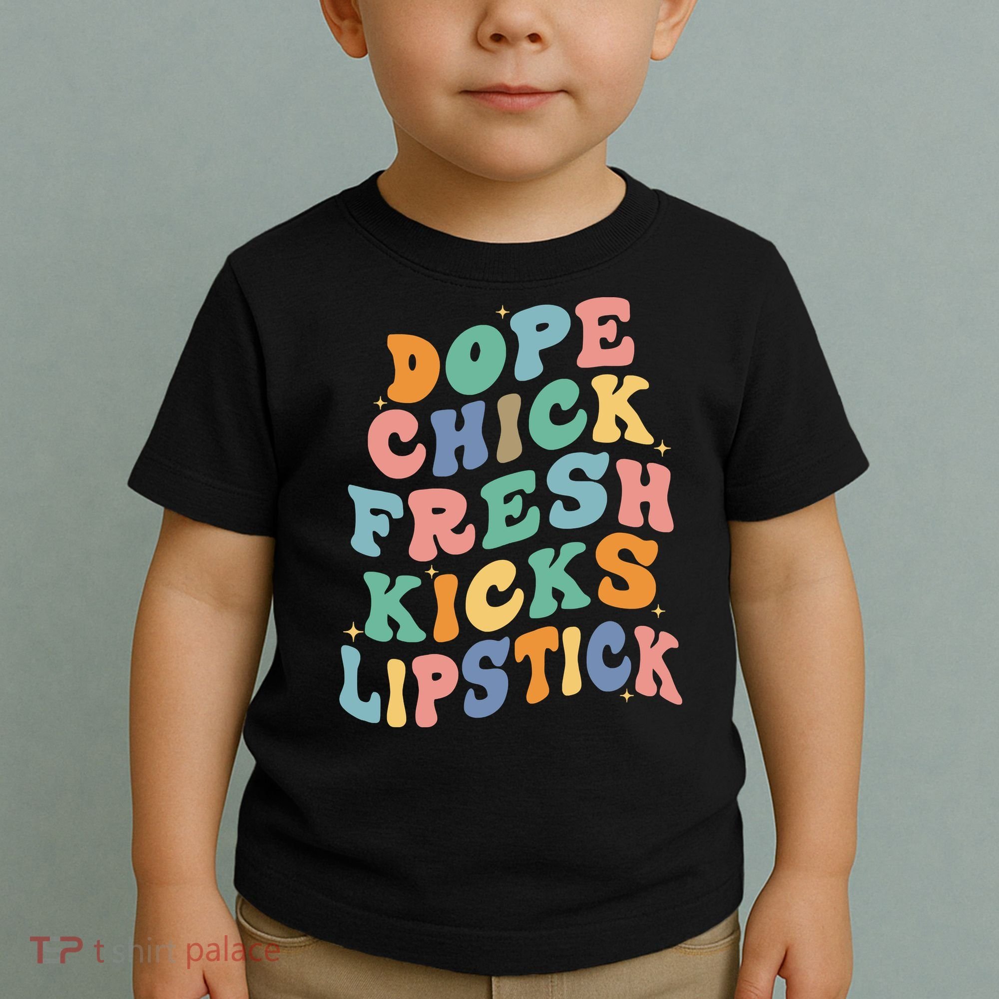 Dope Chick Fresh Kicks Lipstick Funny Toddler T-Shirt