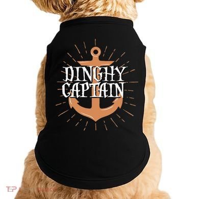 Dinghy Captain Funny Sailing Crew Boating Gift Doggie Tank