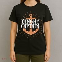 Dinghy Captain Funny Sailing Crew Boating Gift T-Shirt thumb 4