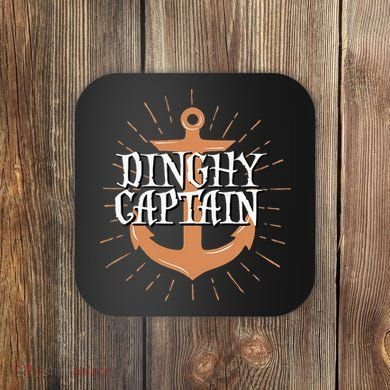 Dinghy Captain Funny Sailing Crew Boating Gift Coaster