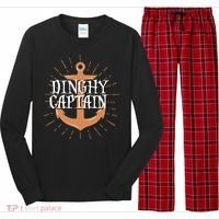 Dinghy Captain Funny Sailing Crew Boating Gift Long Sleeve Pajama Set thumb 0