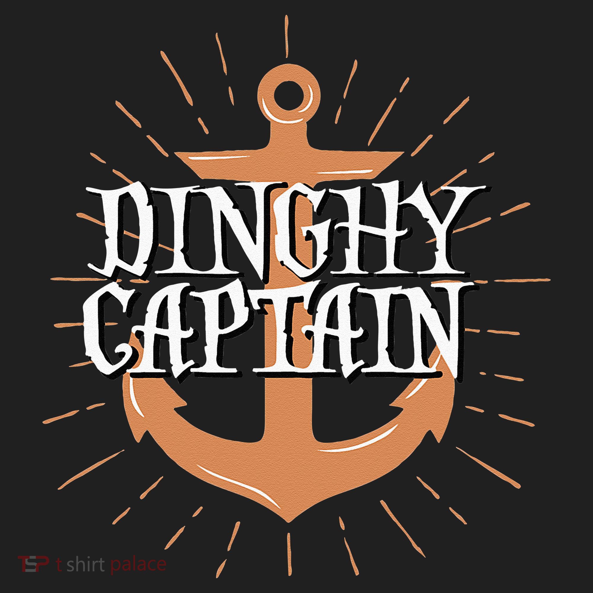 Dinghy Captain Funny Sailing Crew Boating Gift Golf Towel