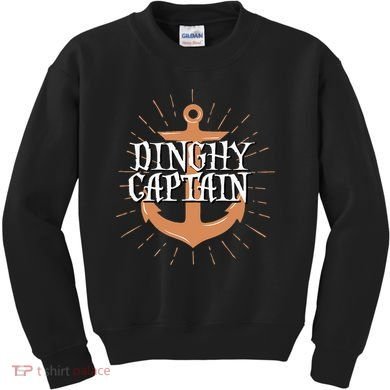 Dinghy Captain Funny Sailing Crew Boating Gift Kids Sweatshirt