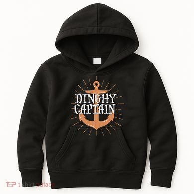 Dinghy Captain Funny Sailing Crew Boating Gift Kids Hoodie