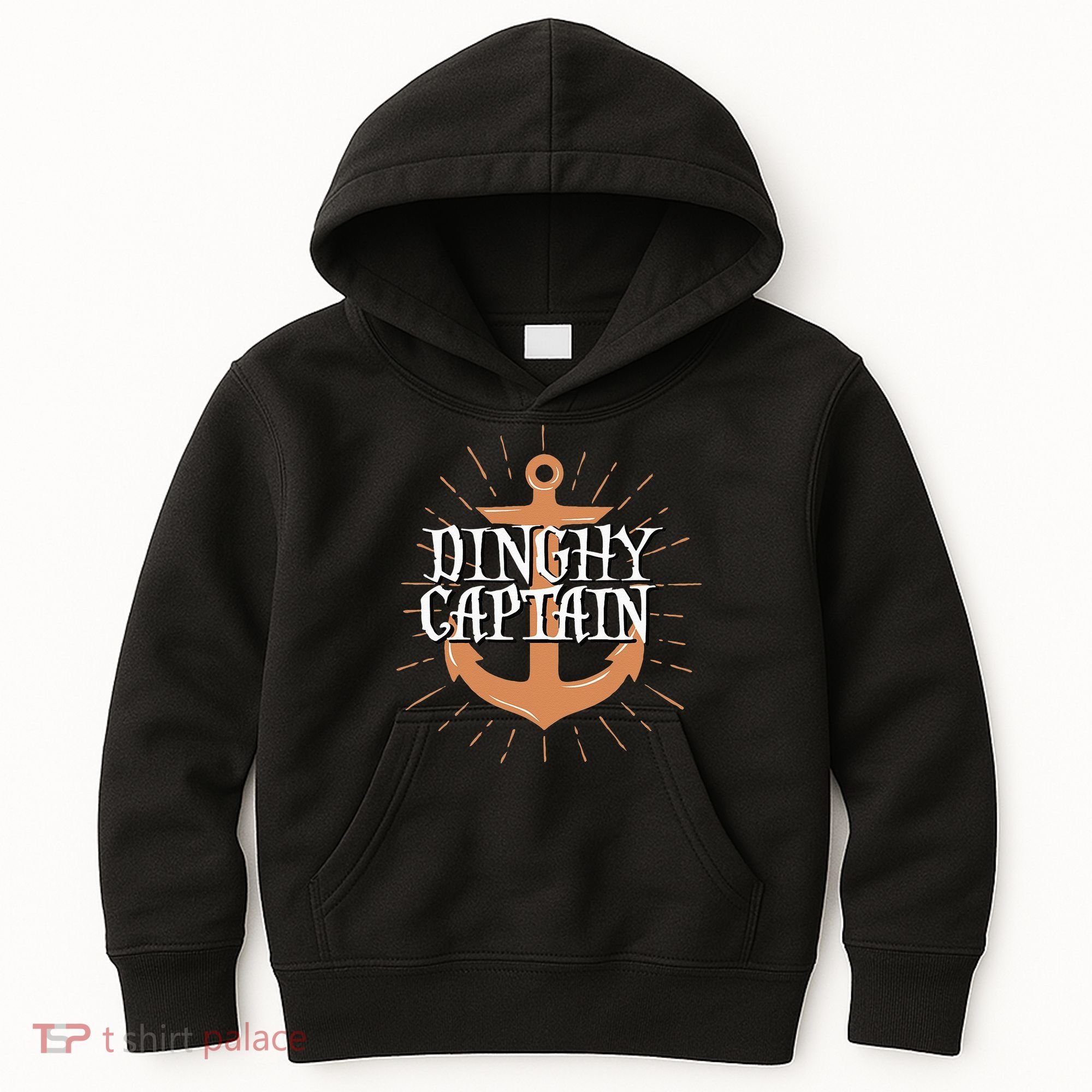 Dinghy Captain Funny Sailing Crew Boating Gift Kids Hoodie