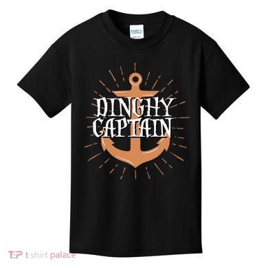 Dinghy Captain Funny Sailing Crew Boating Gift Kids T-Shirt