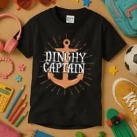 Dinghy Captain Funny Sailing Crew Boating Gift Kids T-Shirt thumb 3