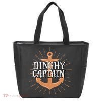 Dinghy Captain Funny Sailing Crew Boating Gift Tote Bag thumb 0