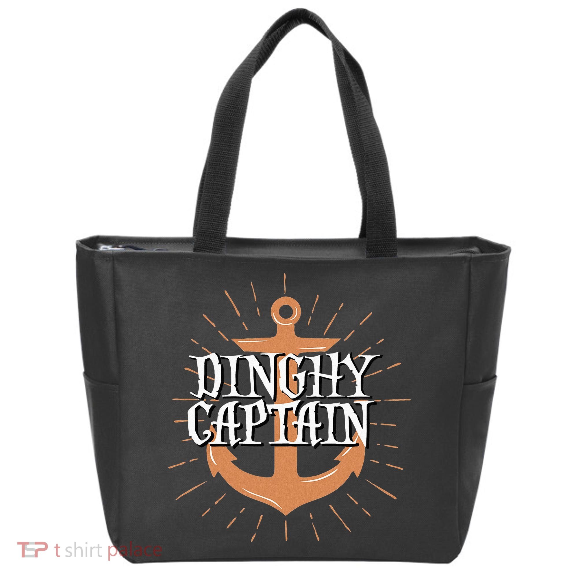 Dinghy Captain Funny Sailing Crew Boating Gift Tote Bag