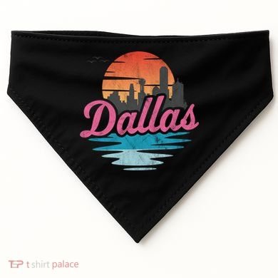 Dallas City Great Gift USA-Made Doggie Bandana