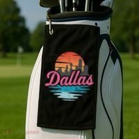 Dallas City Great Gift Golf Towel thumb 2
