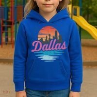 Dallas City Great Gift Kids Hoodie thumb 3