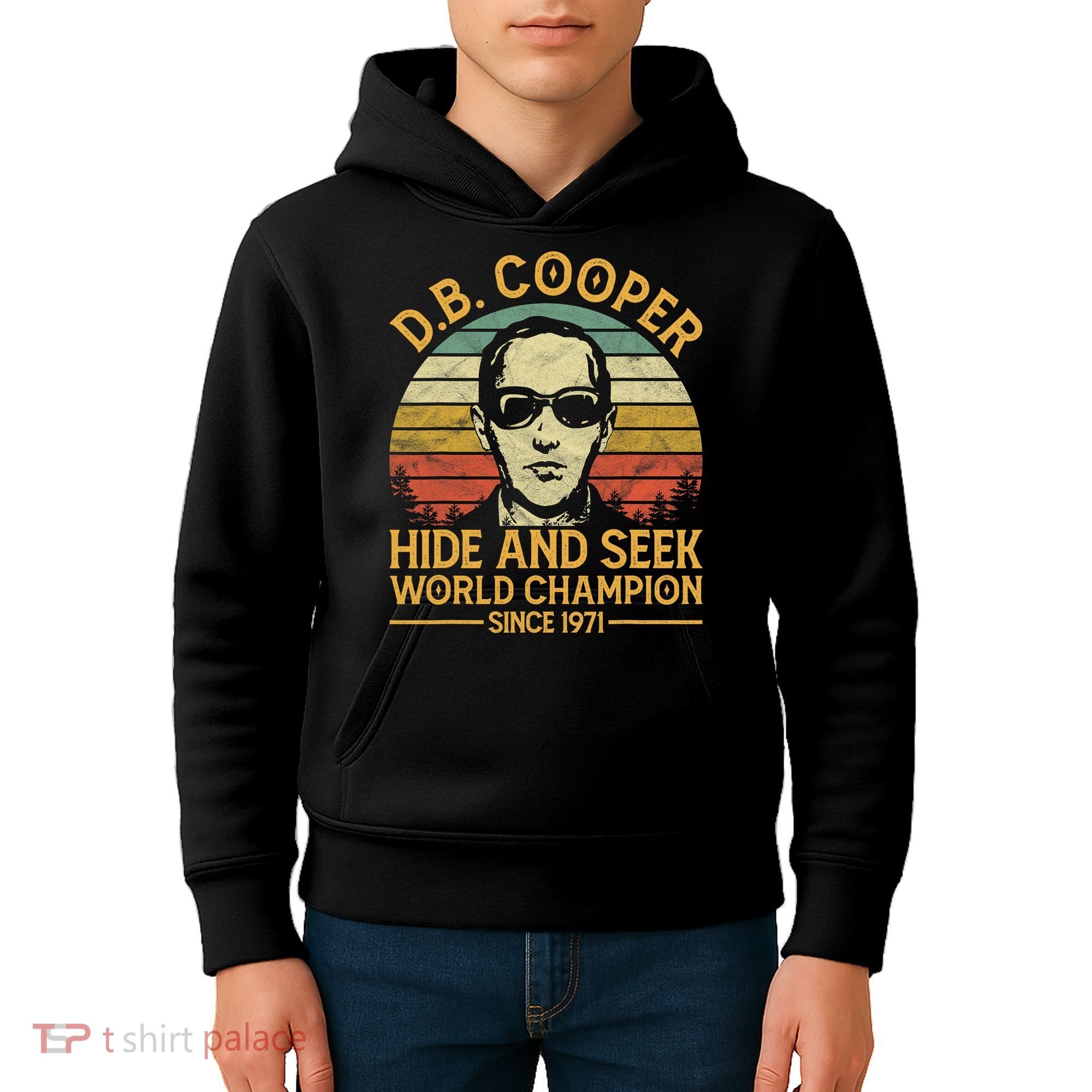 D.B. Coopers Hide And Seek Champion Since 1971 Db Cooper Kids Hoodie
