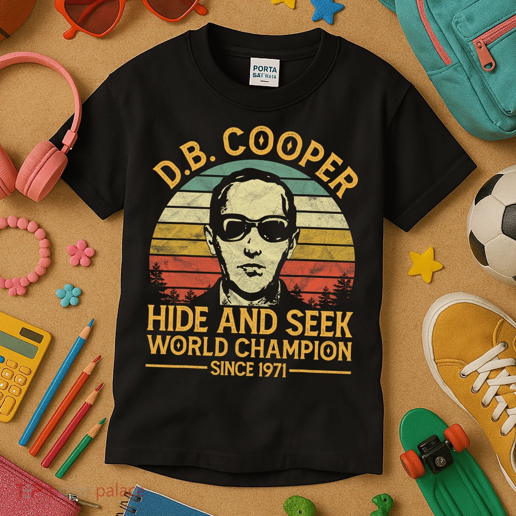 D.B. Coopers Hide And Seek Champion Since 1971 Db Cooper Kids T-Shirt