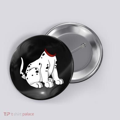 Dalmatian Costume Halloween Dog Button