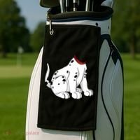Dalmatian Costume Halloween Dog Golf Towel thumb 2