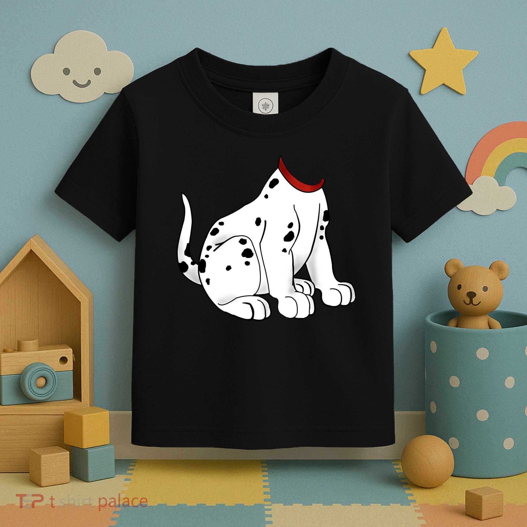 Dalmatian Costume Halloween Dog Toddler T-Shirt