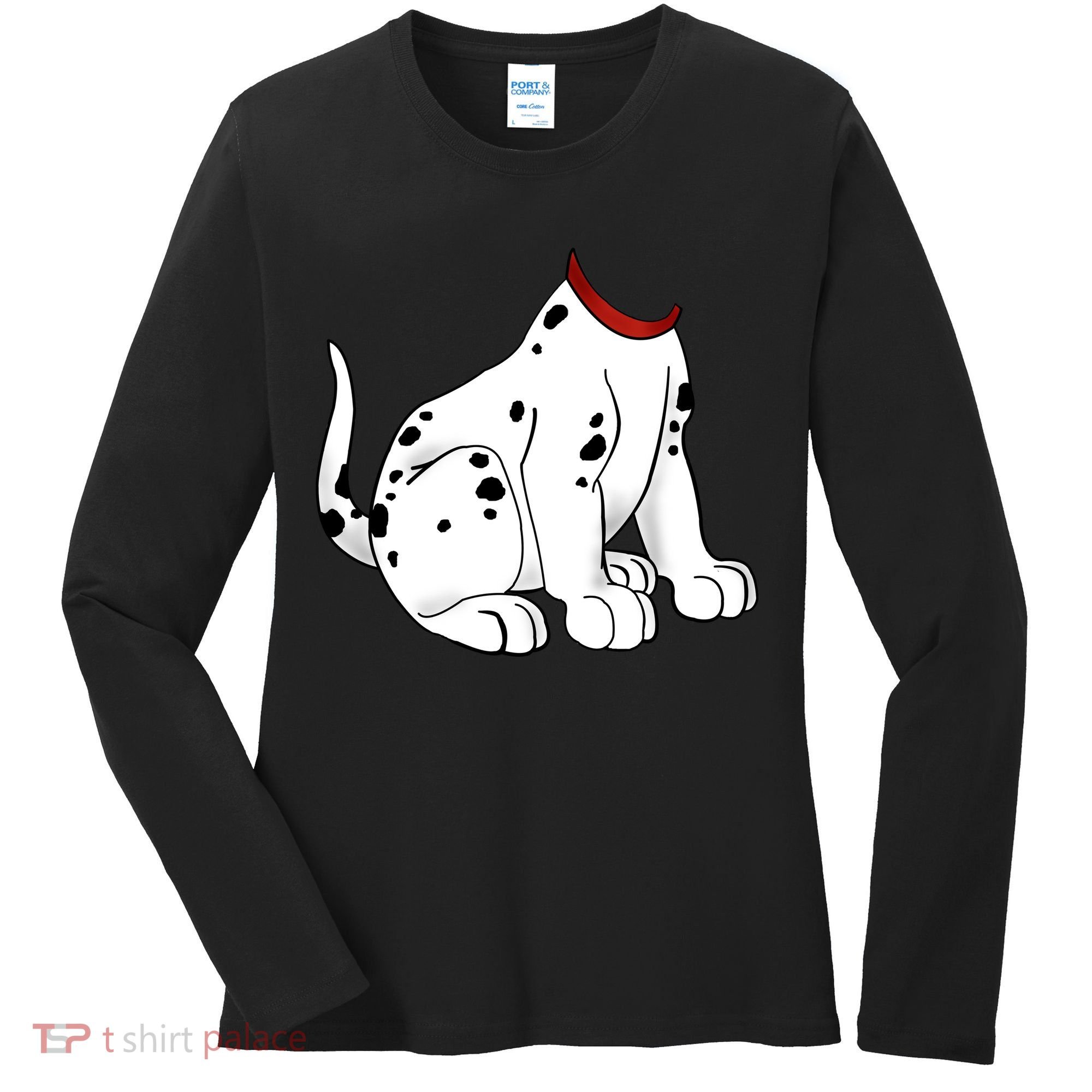 Dalmatian Costume Halloween Dog Women's Long Sleeve Shirt
