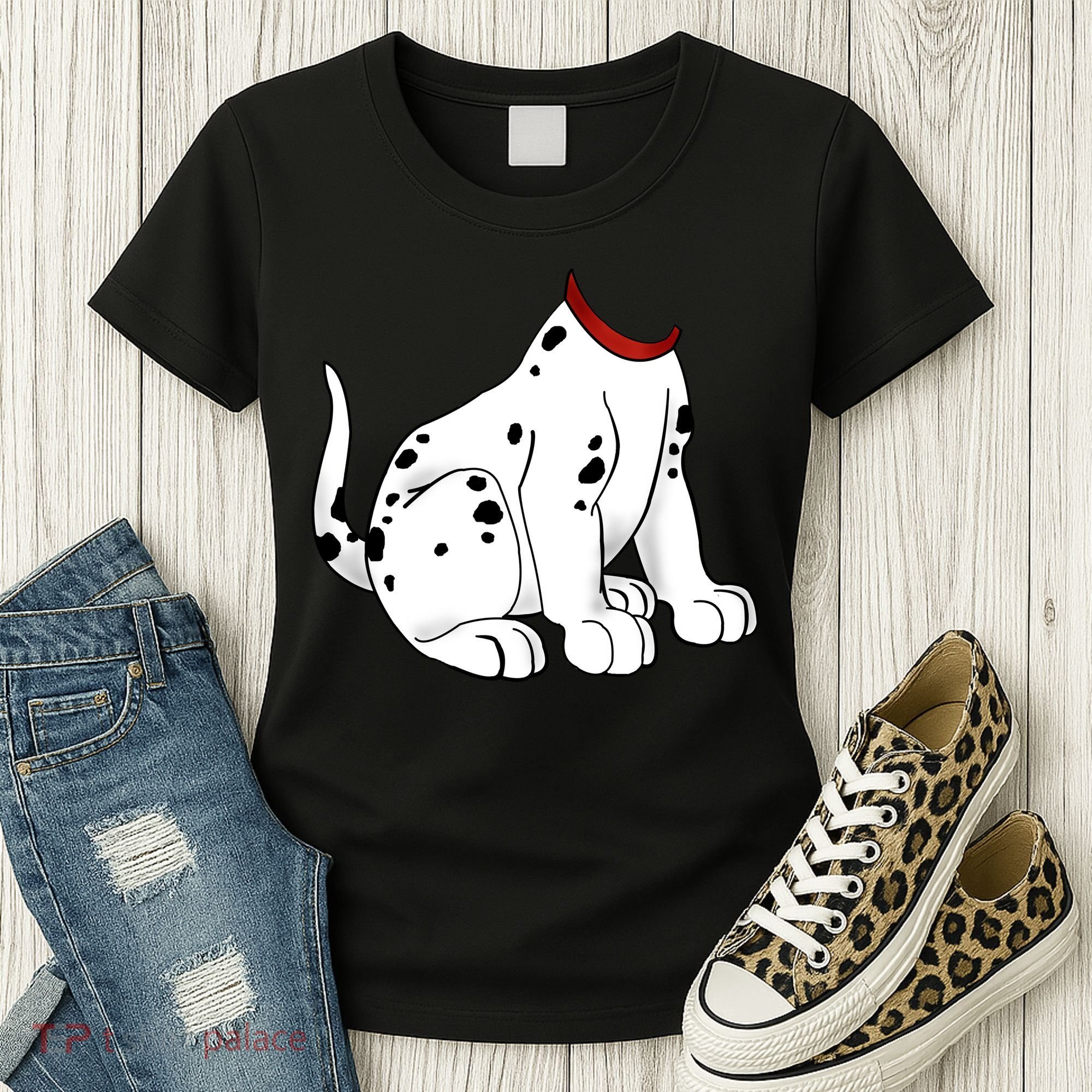Dalmatian Costume Halloween Dog Women's T-Shirt