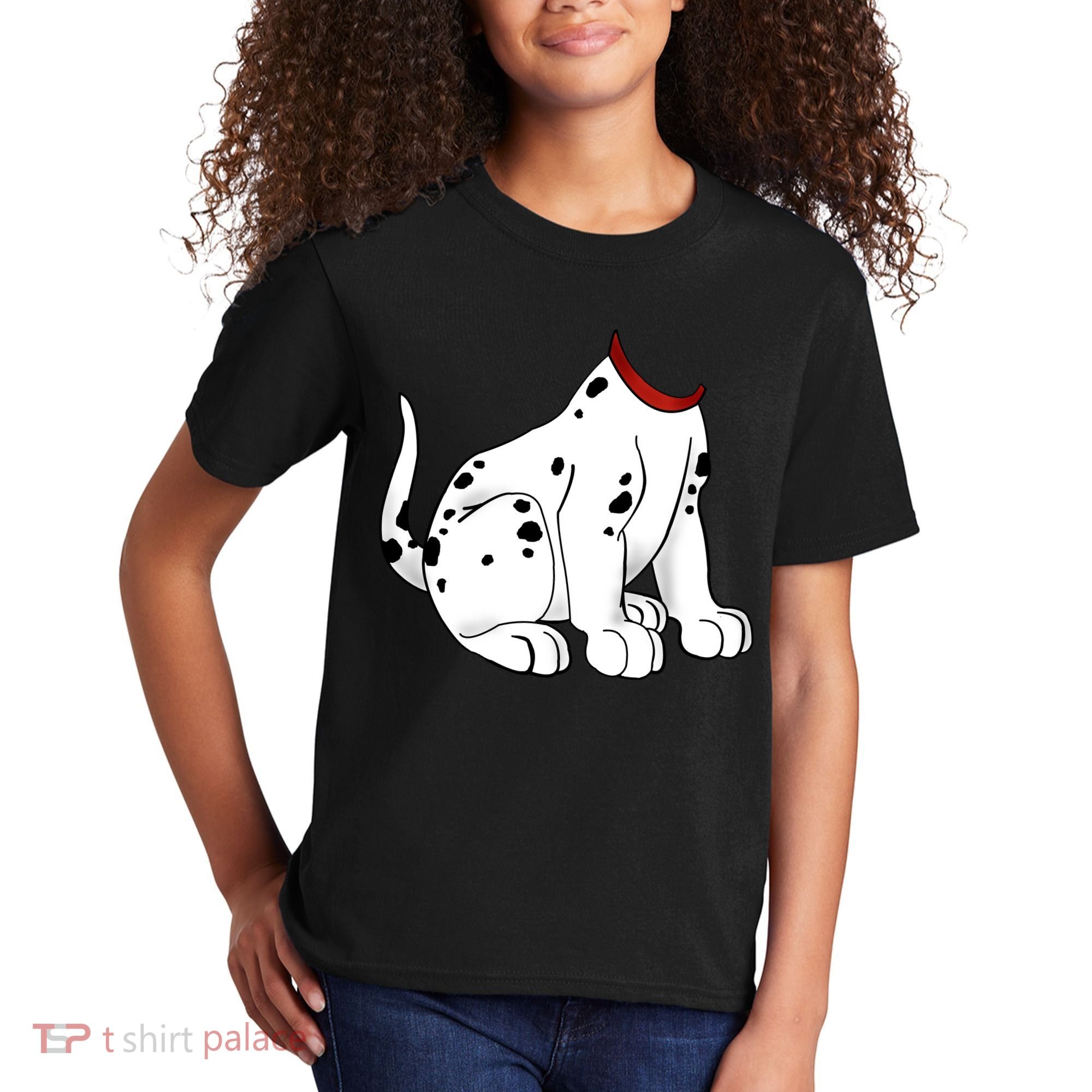 Dalmatian Costume Halloween Dog Kids T-Shirt