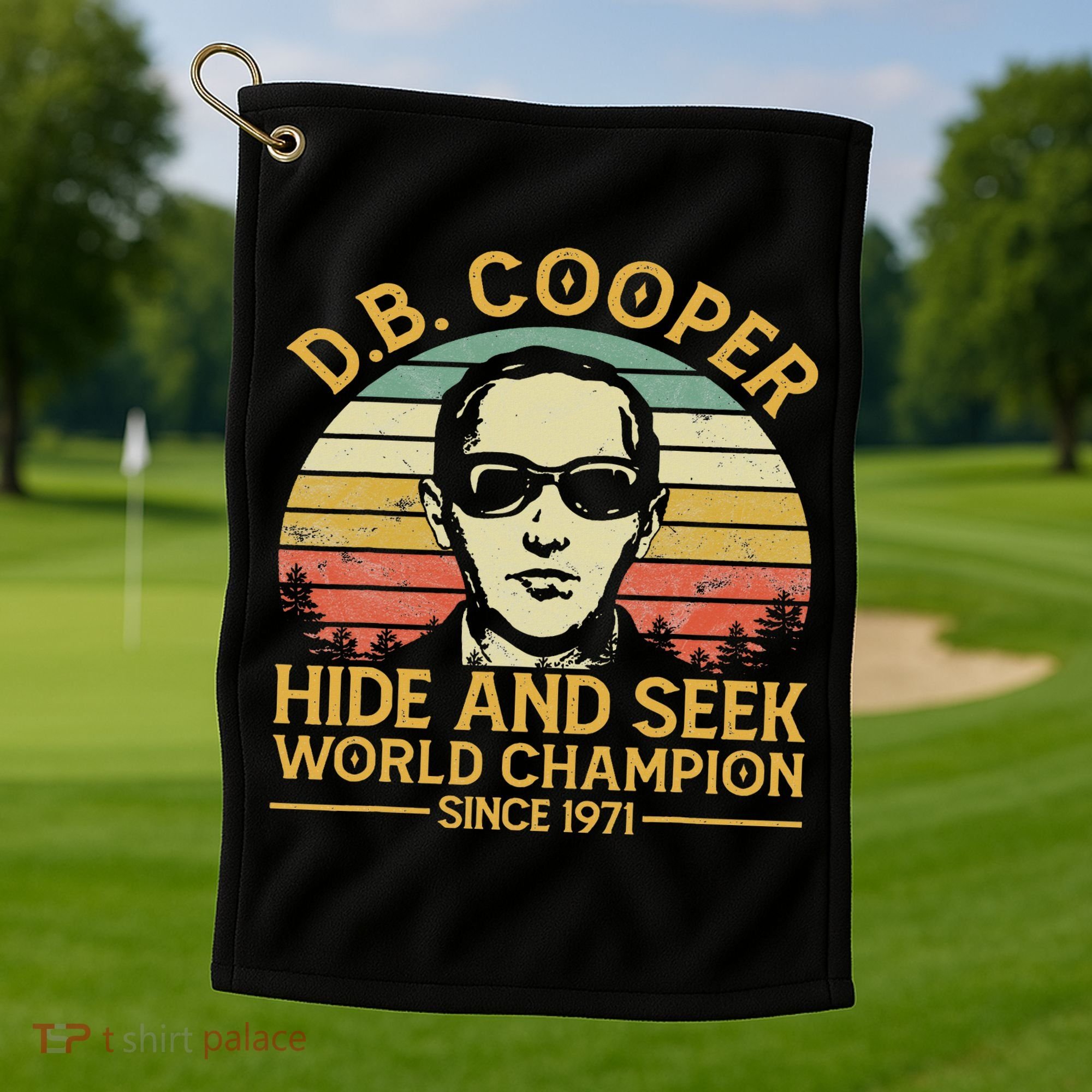 D.b. Coopers Hide And Seek Champion Since 1971 Db Cooper Golf Towel