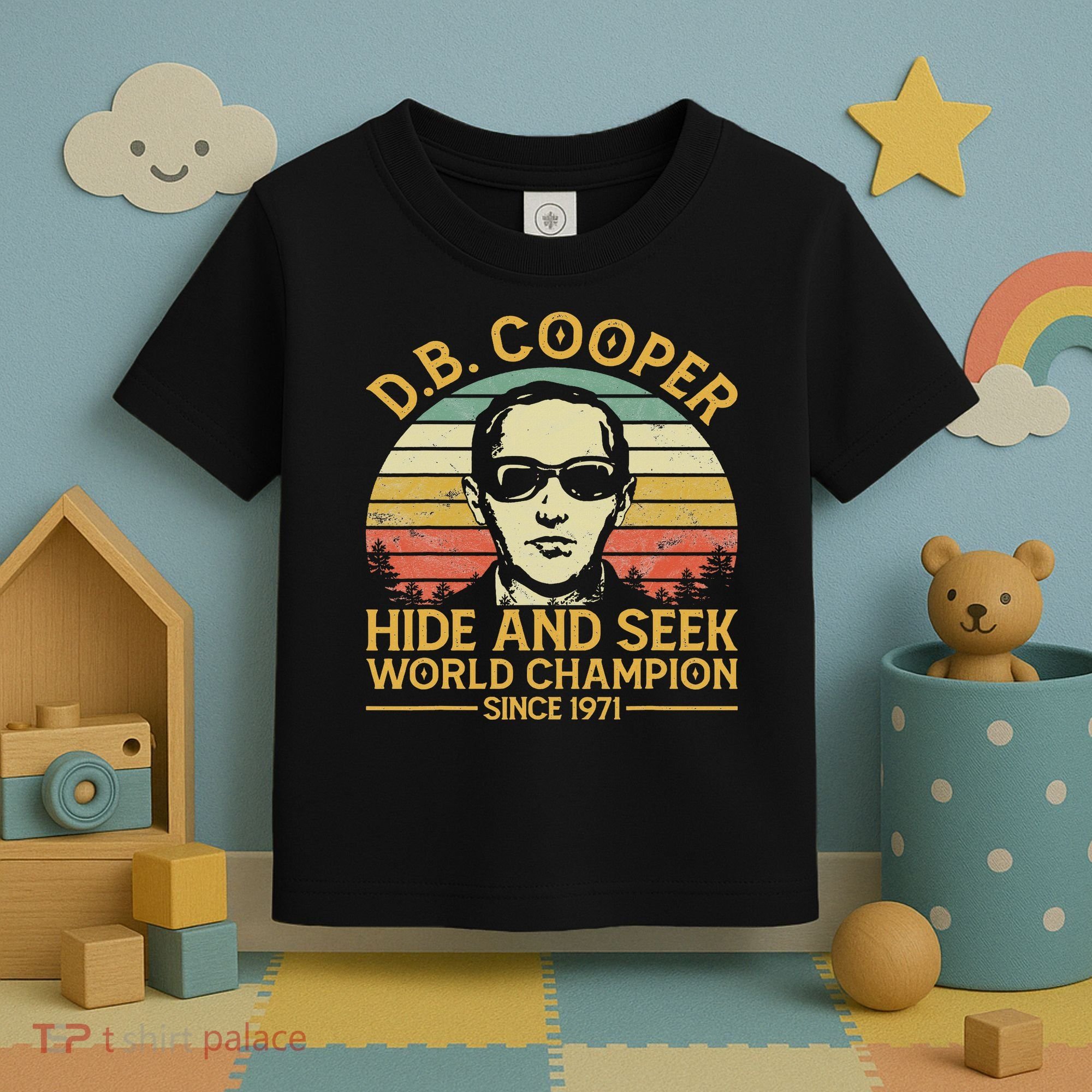 D.b. Coopers Hide And Seek Champion Since 1971 Db Cooper Toddler T-Shirt