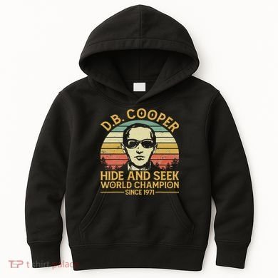 D.b. Coopers Hide And Seek Champion Since 1971 Db Cooper Kids Hoodie