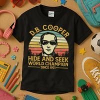 D.b. Coopers Hide And Seek Champion Since 1971 Db Cooper Kids T-Shirt thumb 3