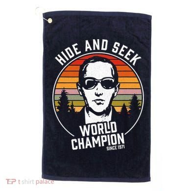 DB Cooper Hide And Seek World Champion Golf Towel