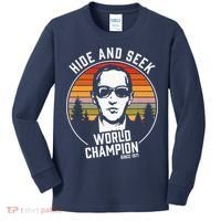 DB Cooper Hide And Seek World Champion Kids Long Sleeve Shirt thumb 0