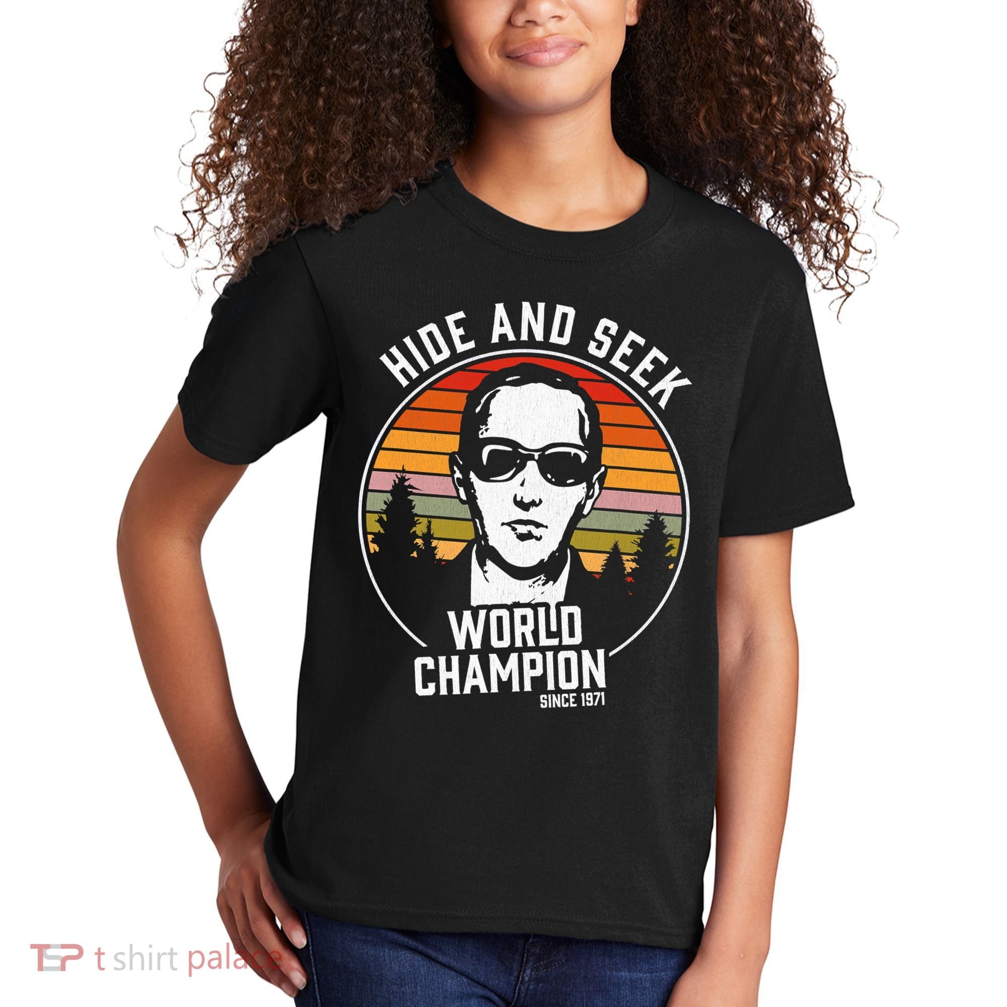 DB Cooper Hide And Seek World Champion Kids T-Shirt