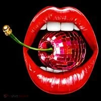Disco Cherry In Red Lips Retro 80s Party Coffee Mug thumb 5