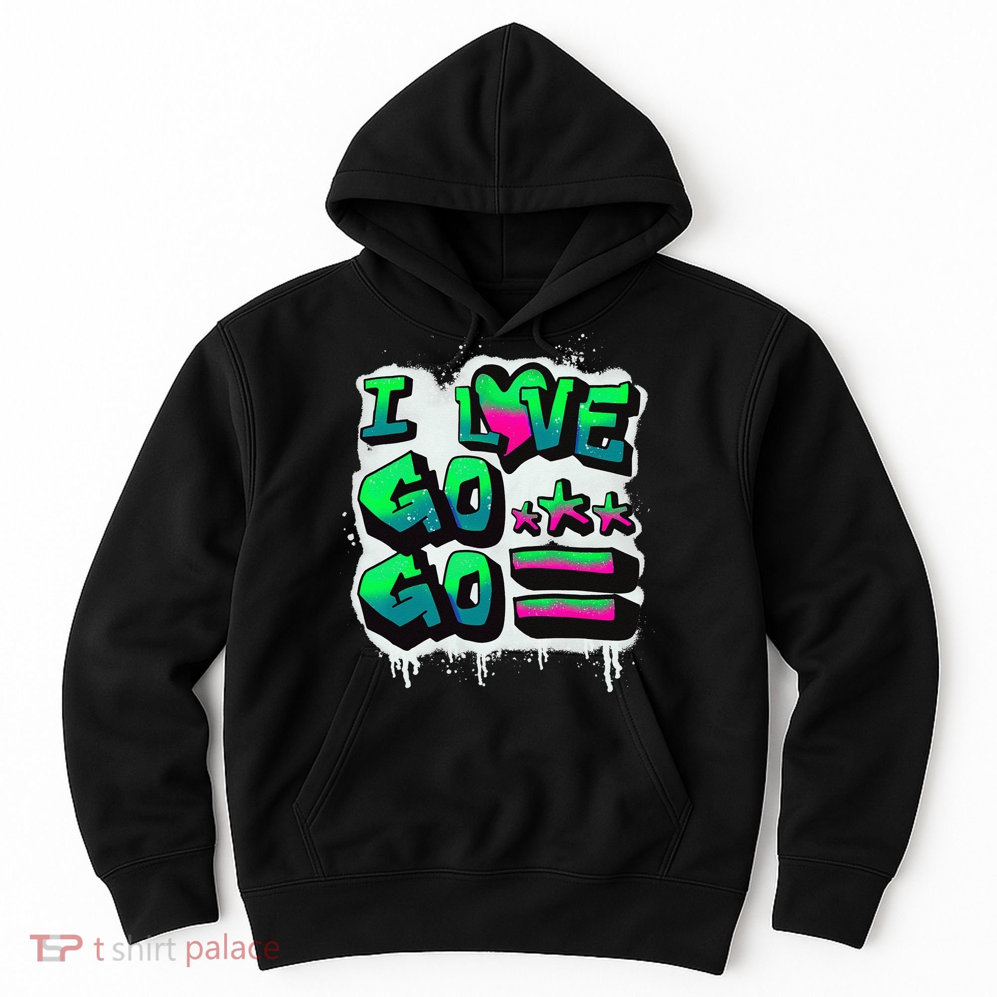 D C I Love Go Go Music Gift For Kids And Adults Hoodie