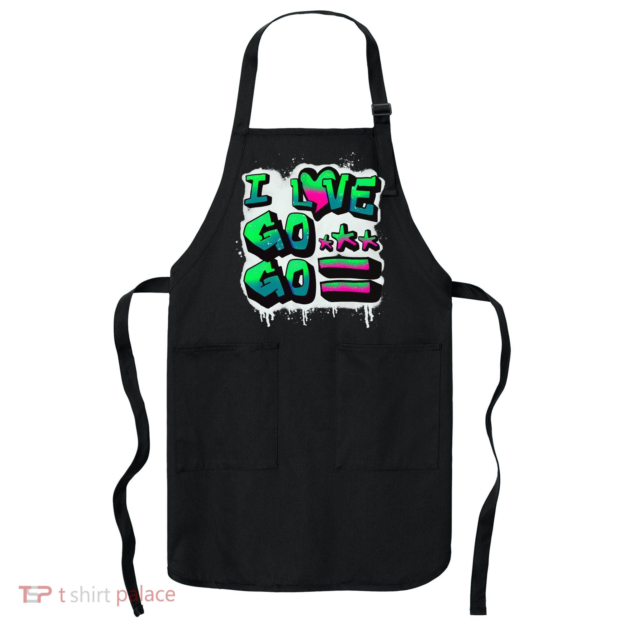 D C I Love Go Go Music Gift For Kids And Adults Apron