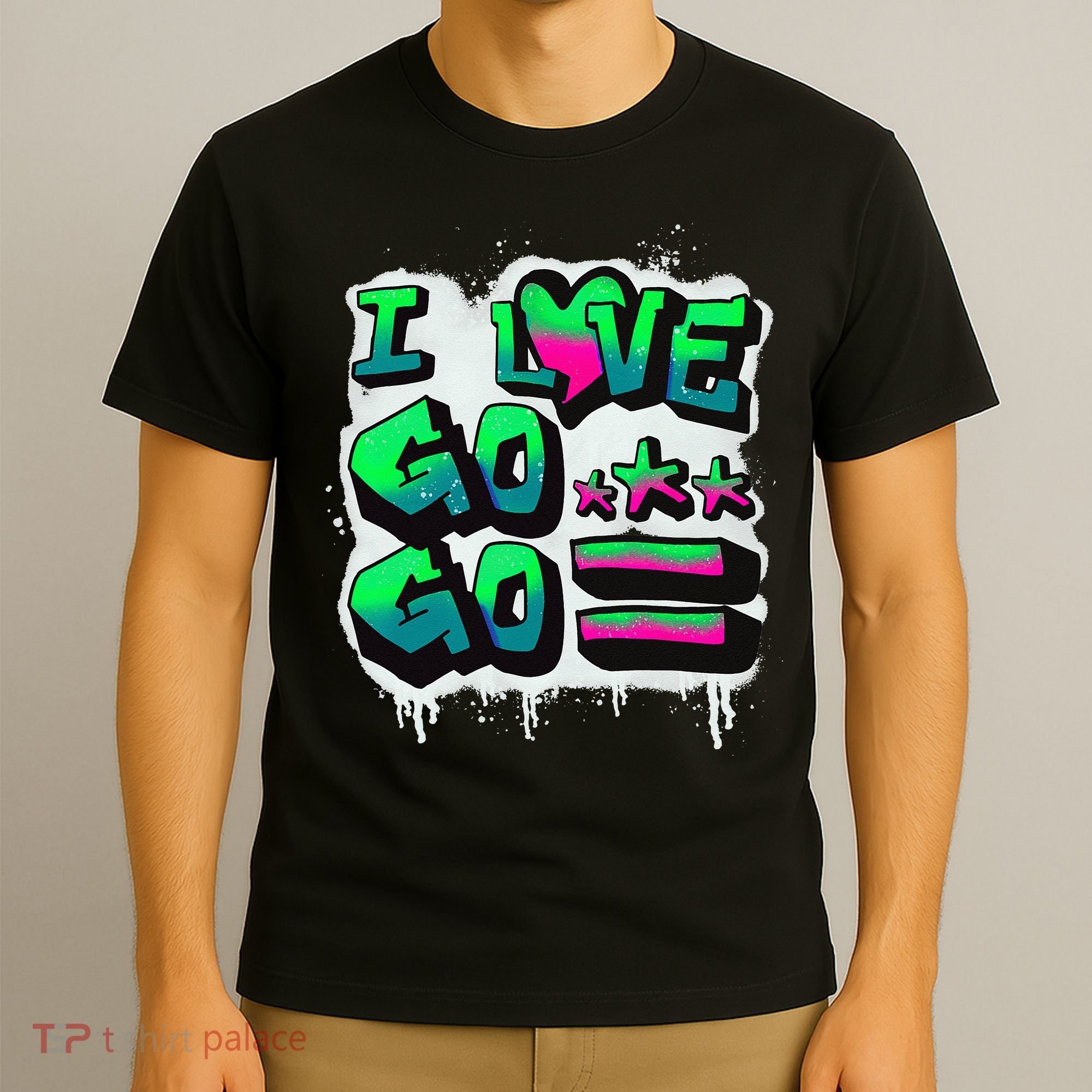 D C I Love Go Go Music Gift For Kids And Adults T-Shirt