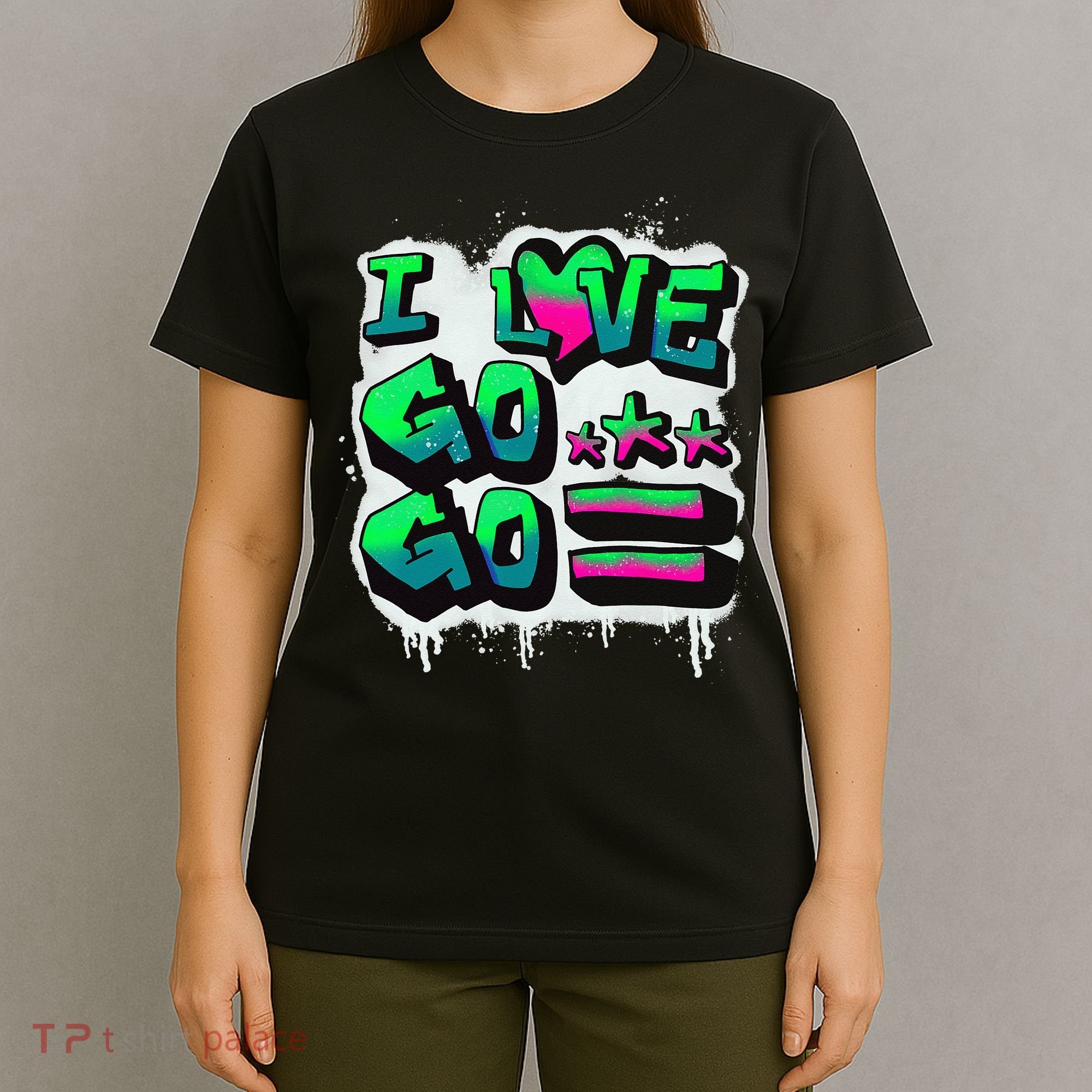 D C I Love Go Go Music Gift For Kids And Adults T-Shirt