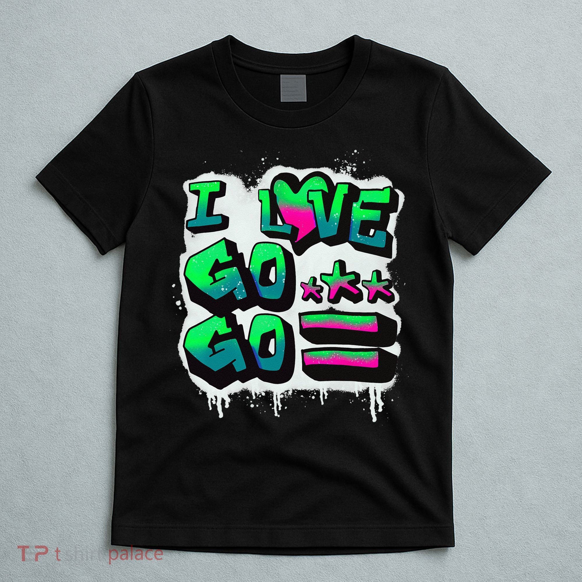 D C I Love Go Go Music Gift For Kids And Adults T-Shirt
