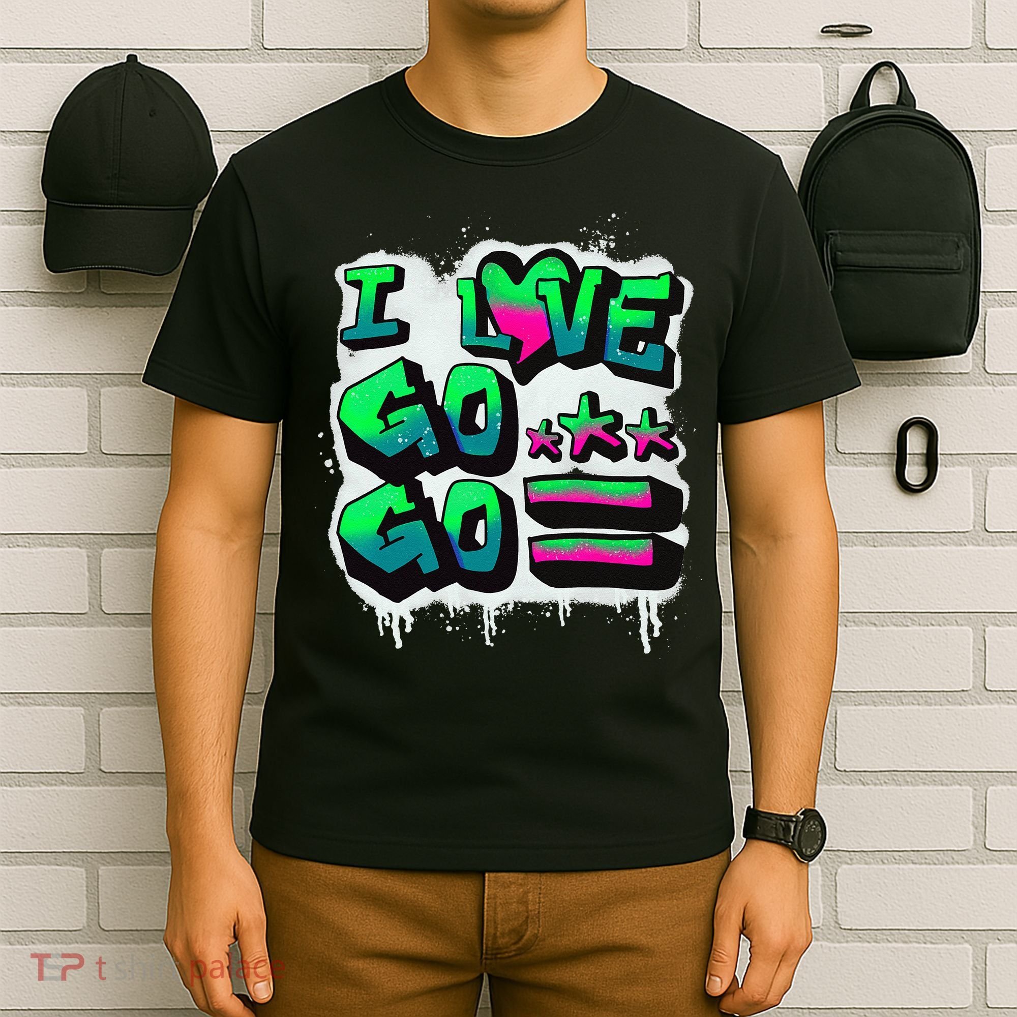 D C I Love Go Go Music Gift For Kids And Adults T-Shirt